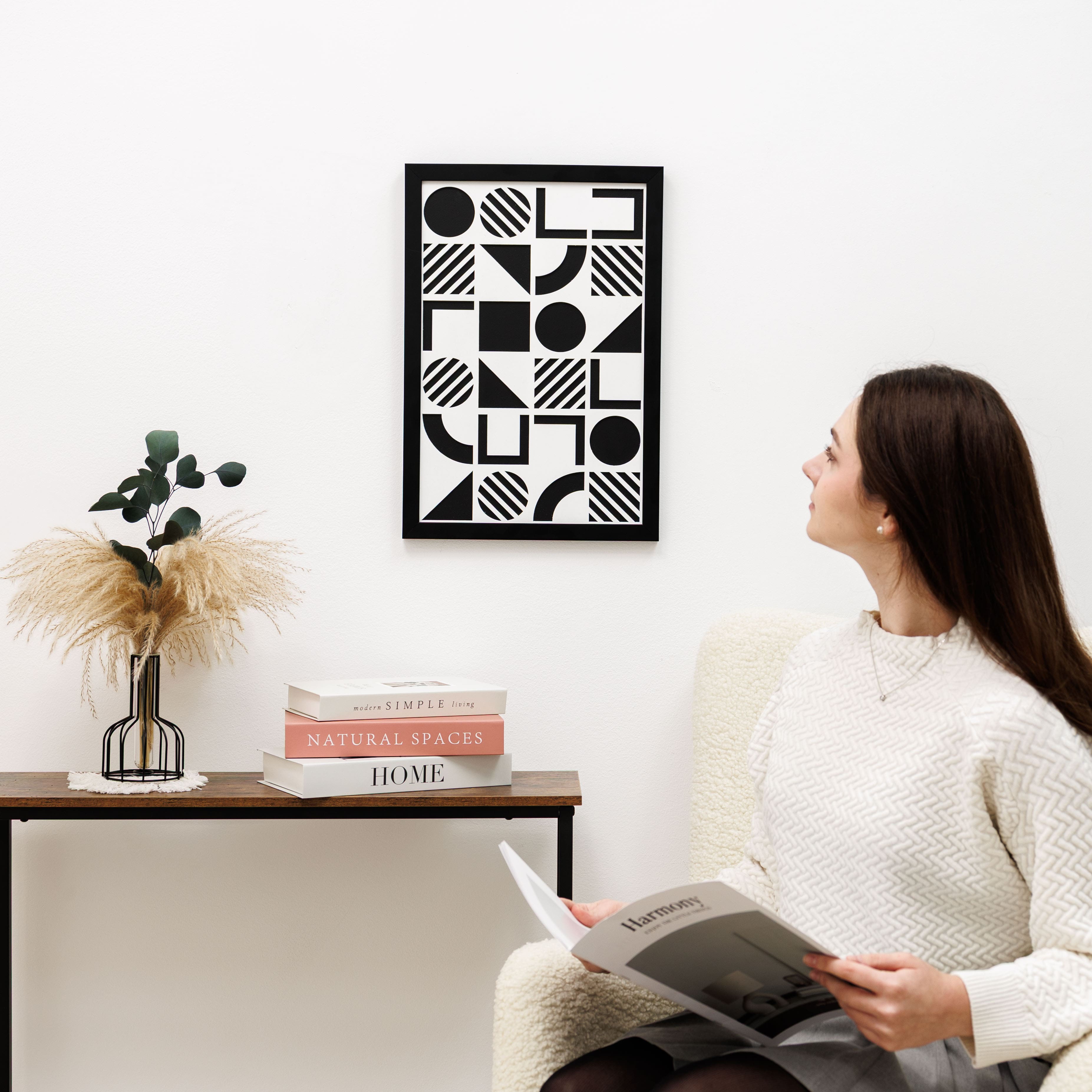 2D Framed Wall Art - Bauhaus 1 | Enjoy The Wood
