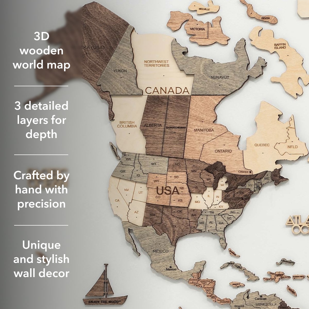 smokey map of the world