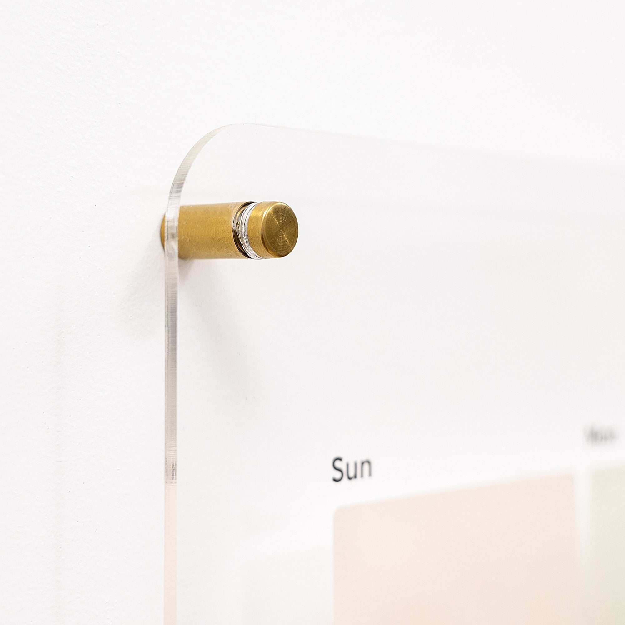 Planificador semanal de comidas de pared de acrílico