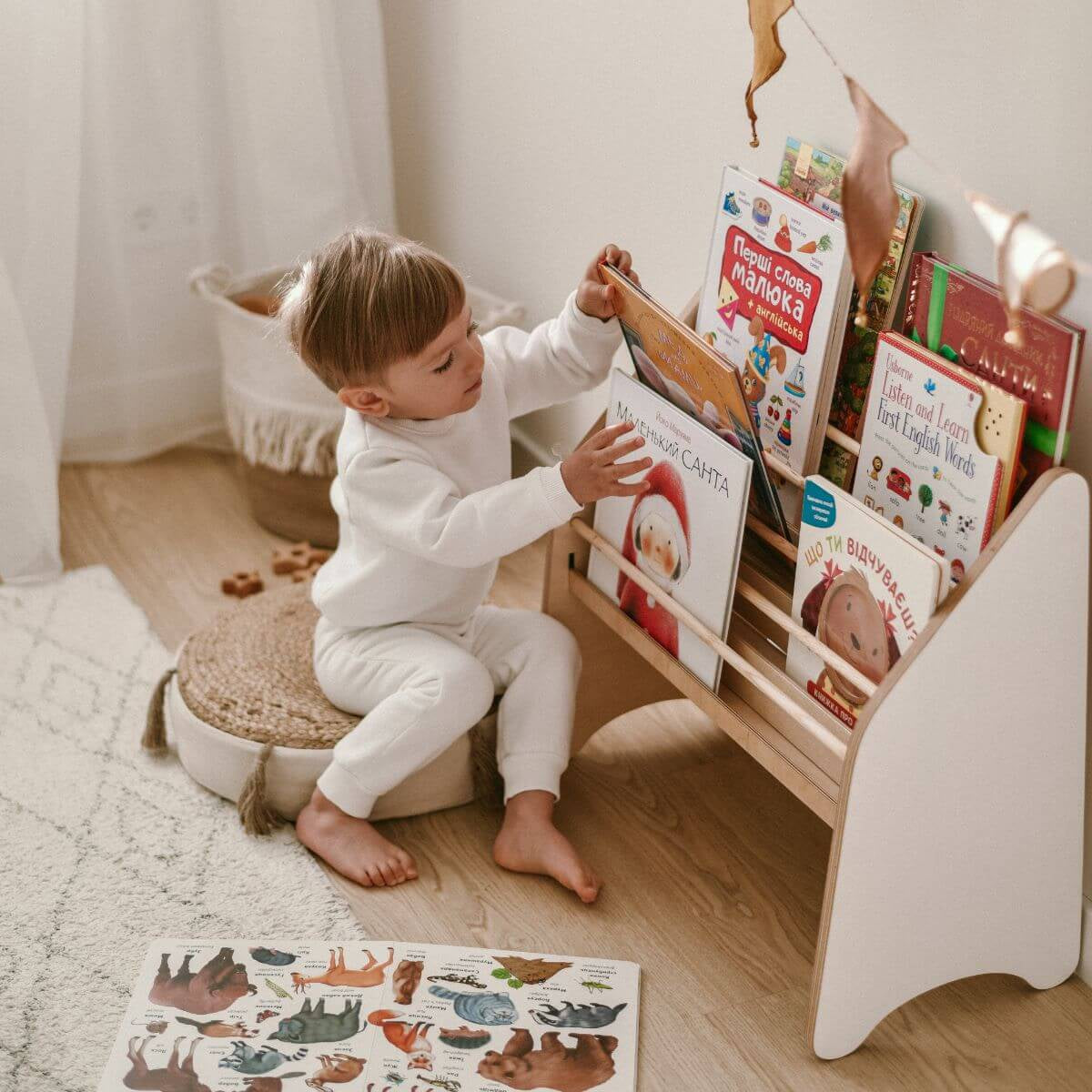 woody toy bookshelf 