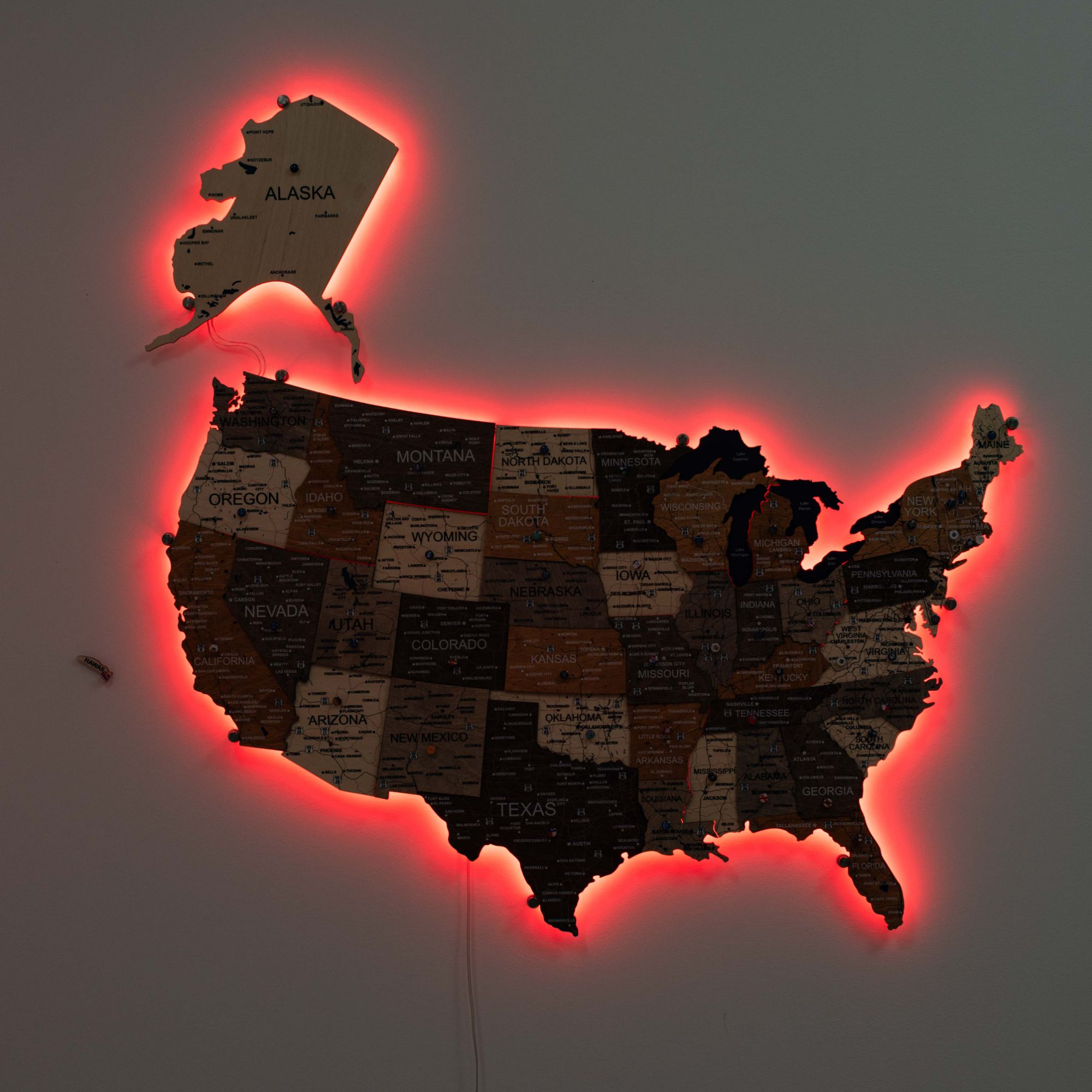 map of usa with capitals