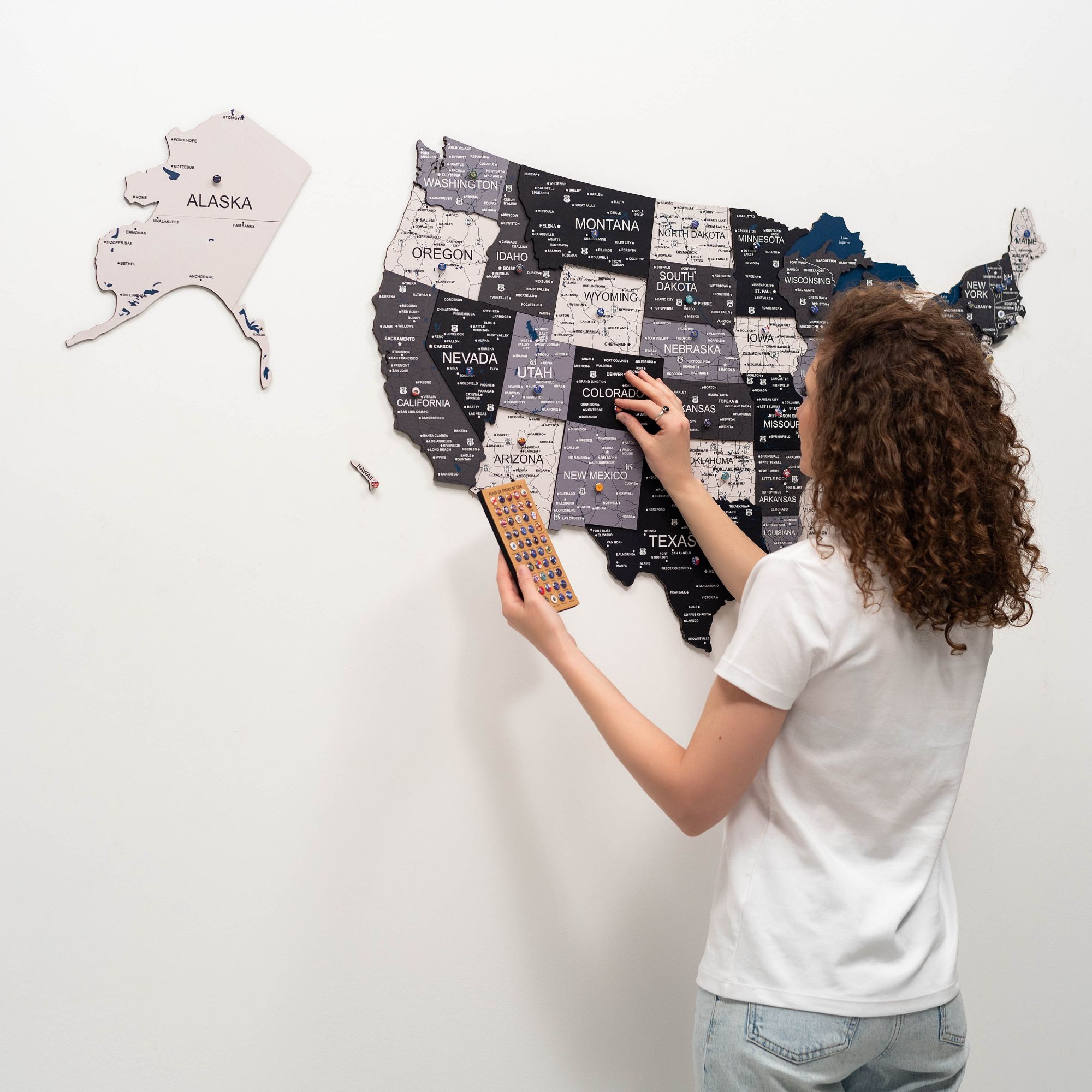 huge us wall map
