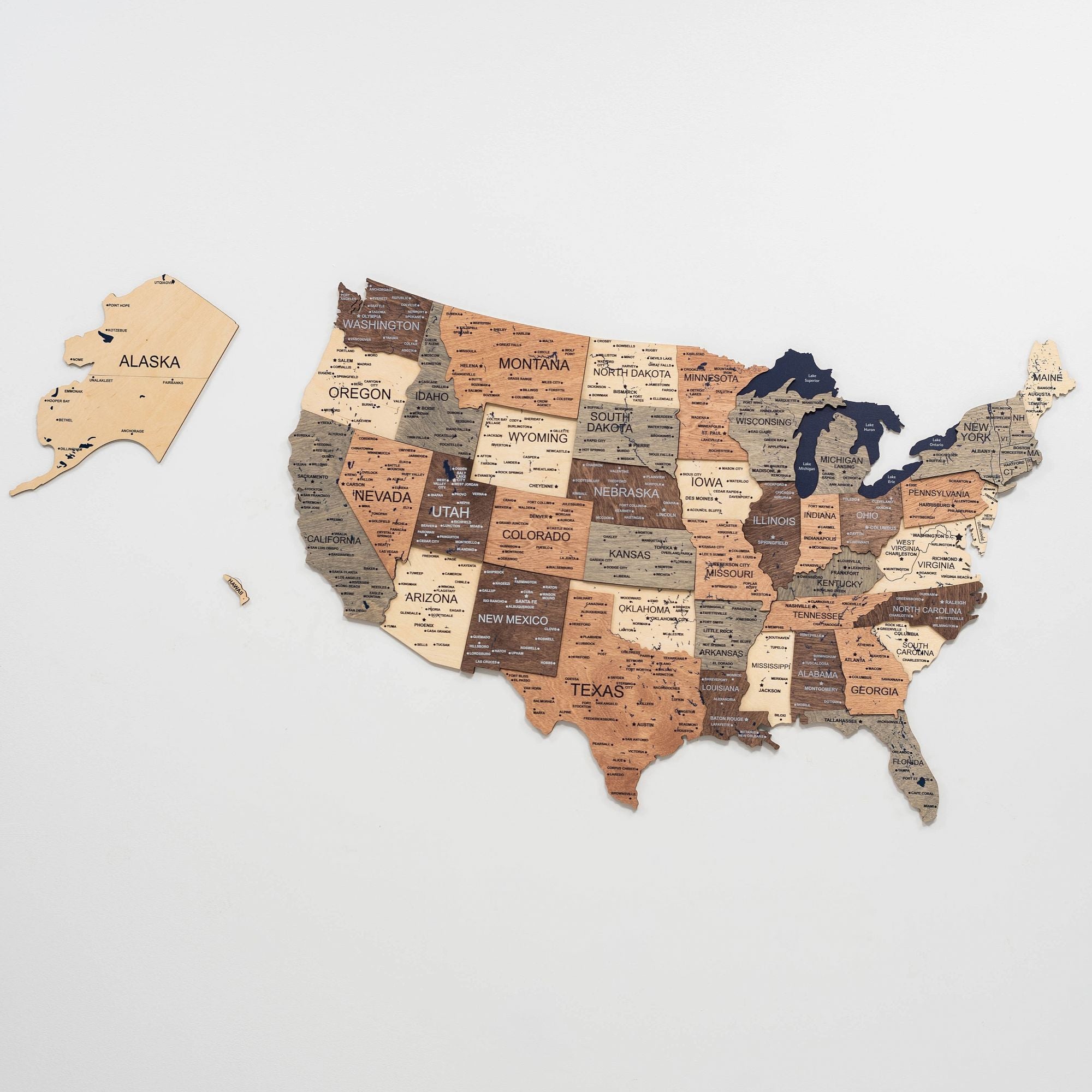 3d wooden usa map wall art st