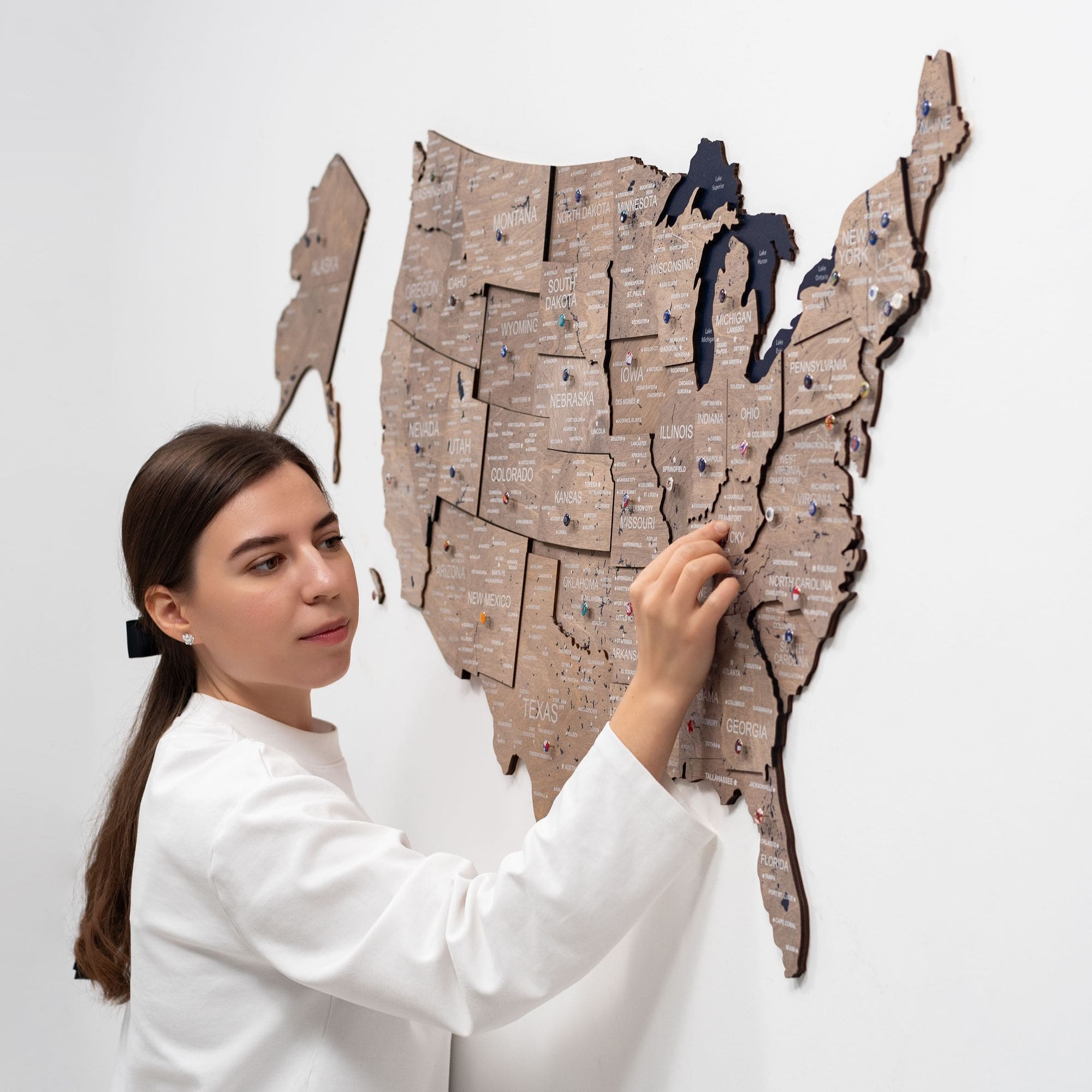 giant wall map of usa