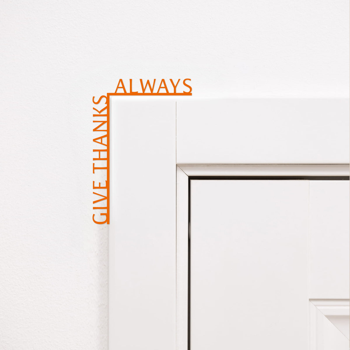 Give Thanks Always rustic wood sign