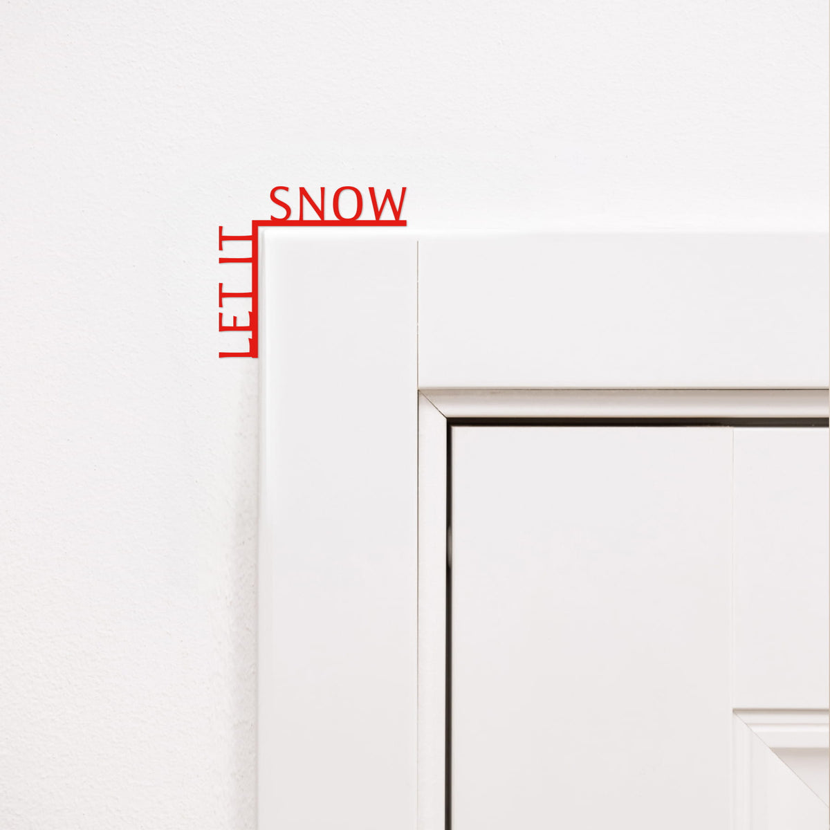 Let it Snow rustic wood sign