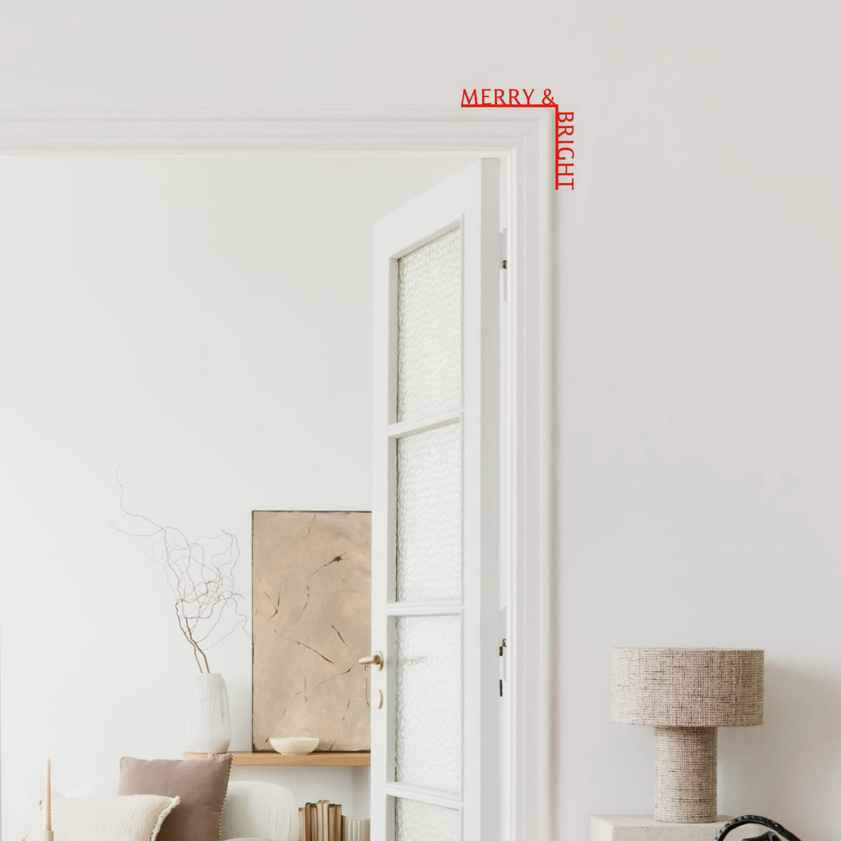 Merry and Bright wooden wall art