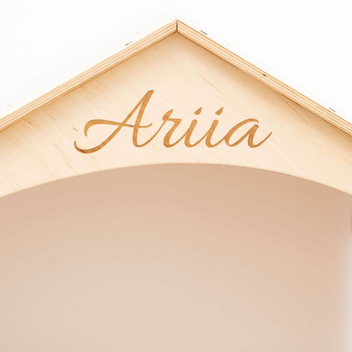wooden dollhouse bookshelf personalized Montessori furniture