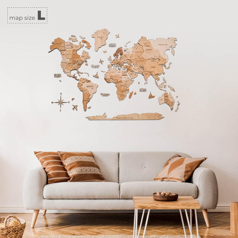 3D Wooden World Map Light from Enjoy The Wood ‣ Good Price, Reviews