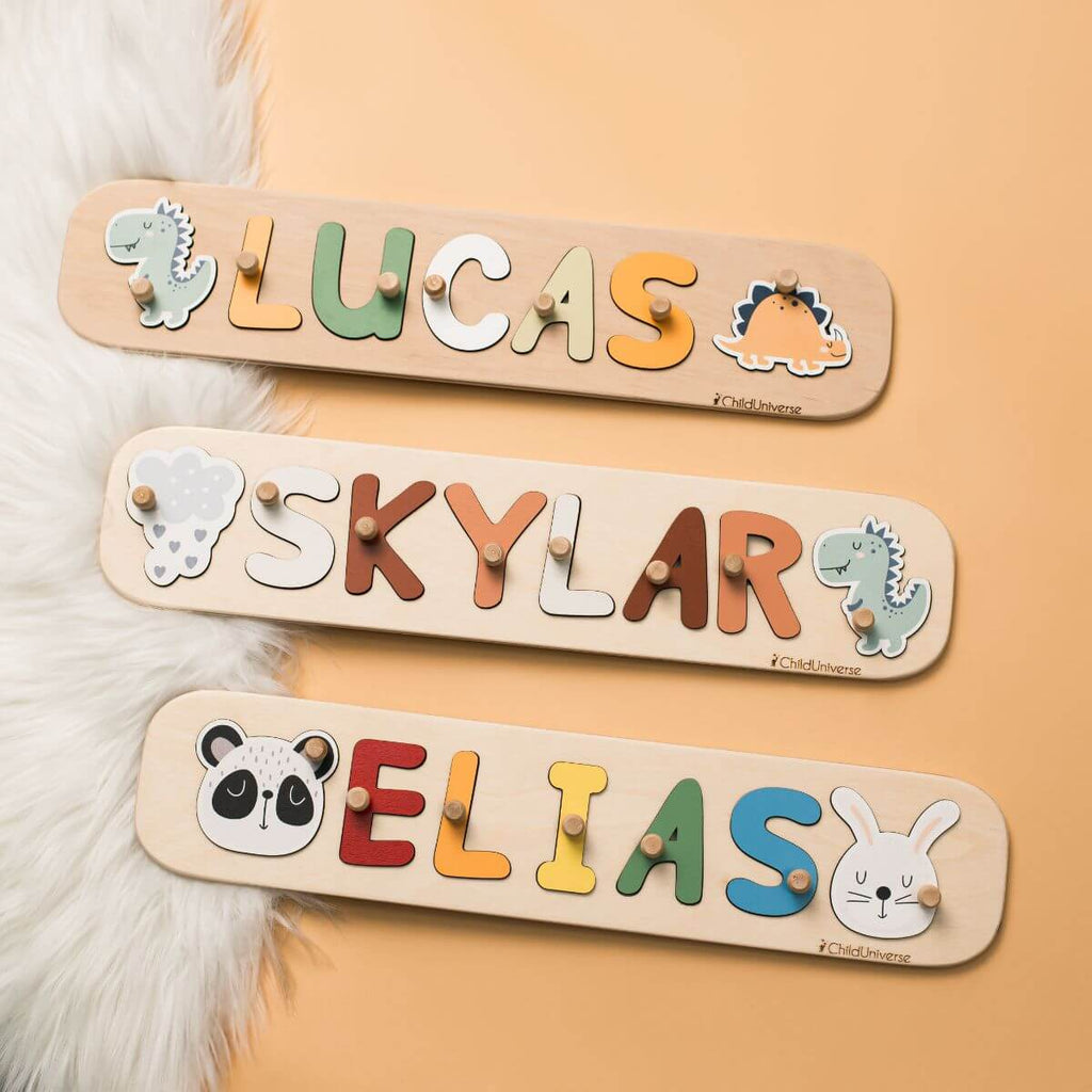 Name Puzzle Pegs