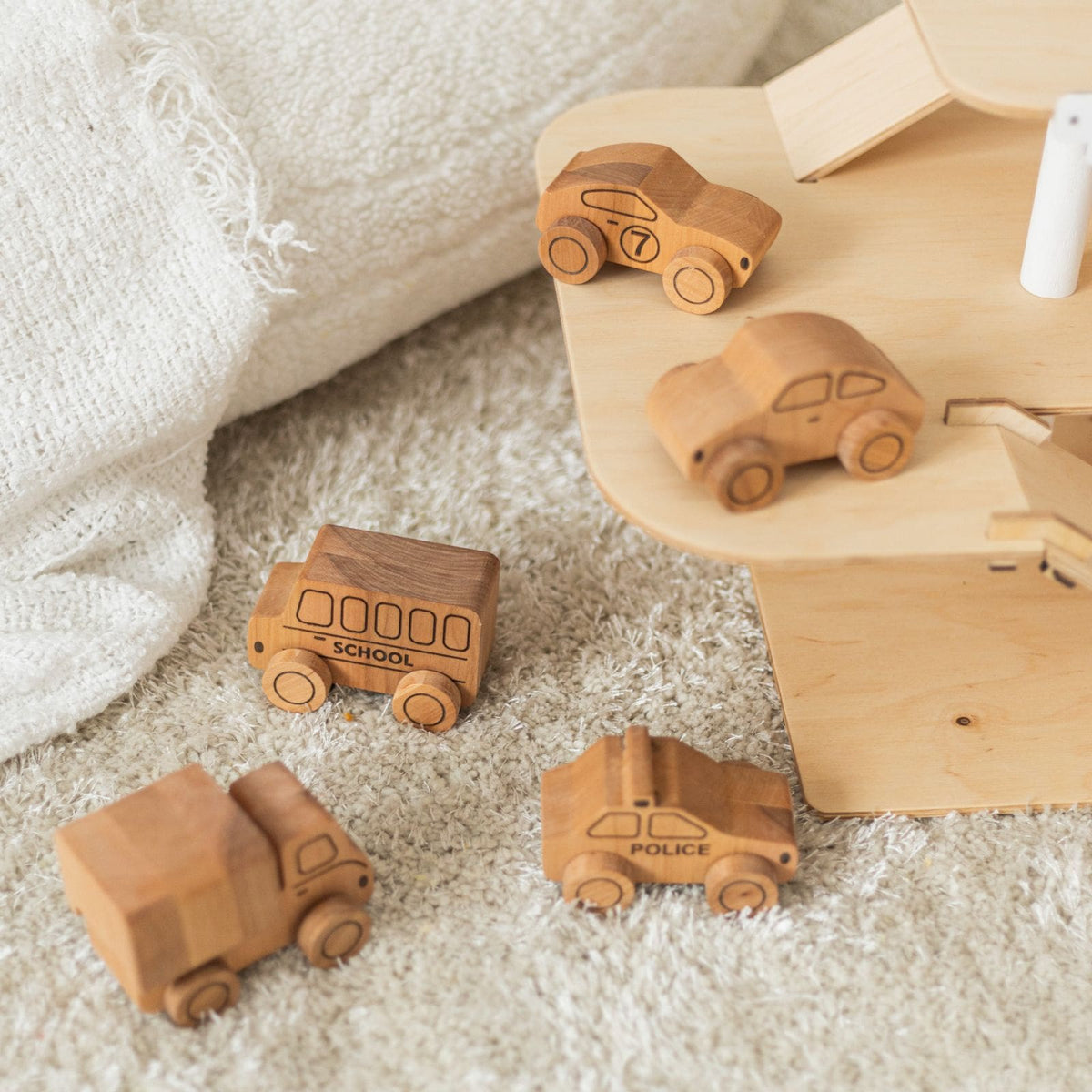 wooden race car toy