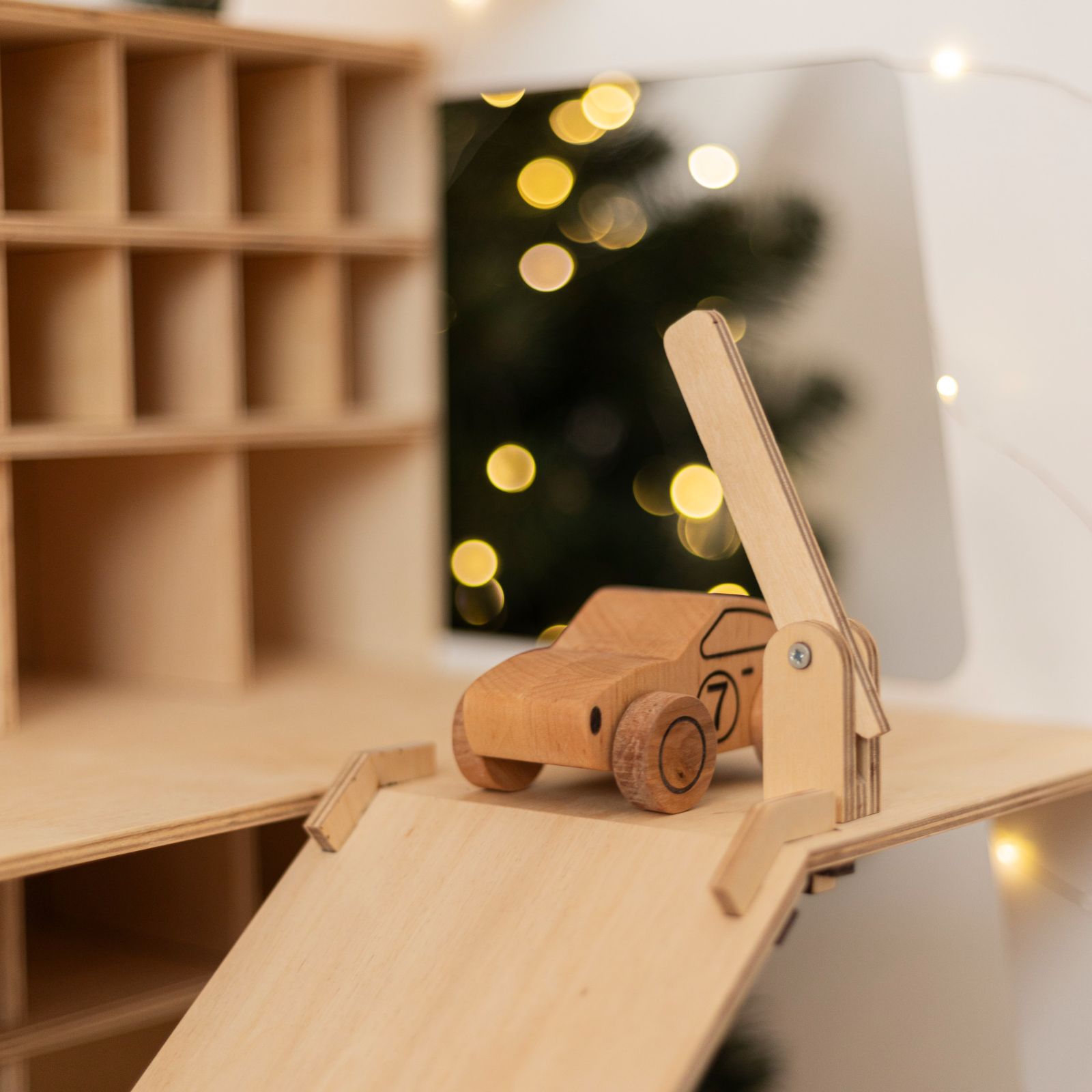 real wooden car
