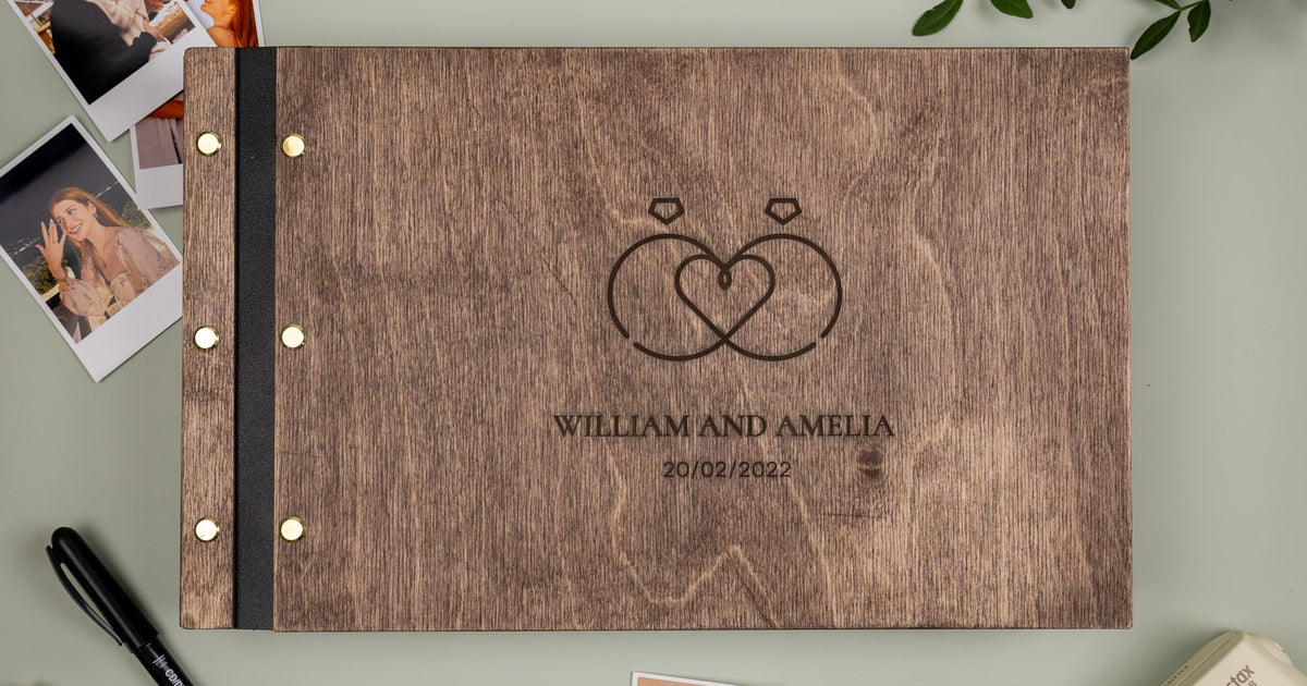 Wooden Photo Album - Rings | Enjoy The Wood