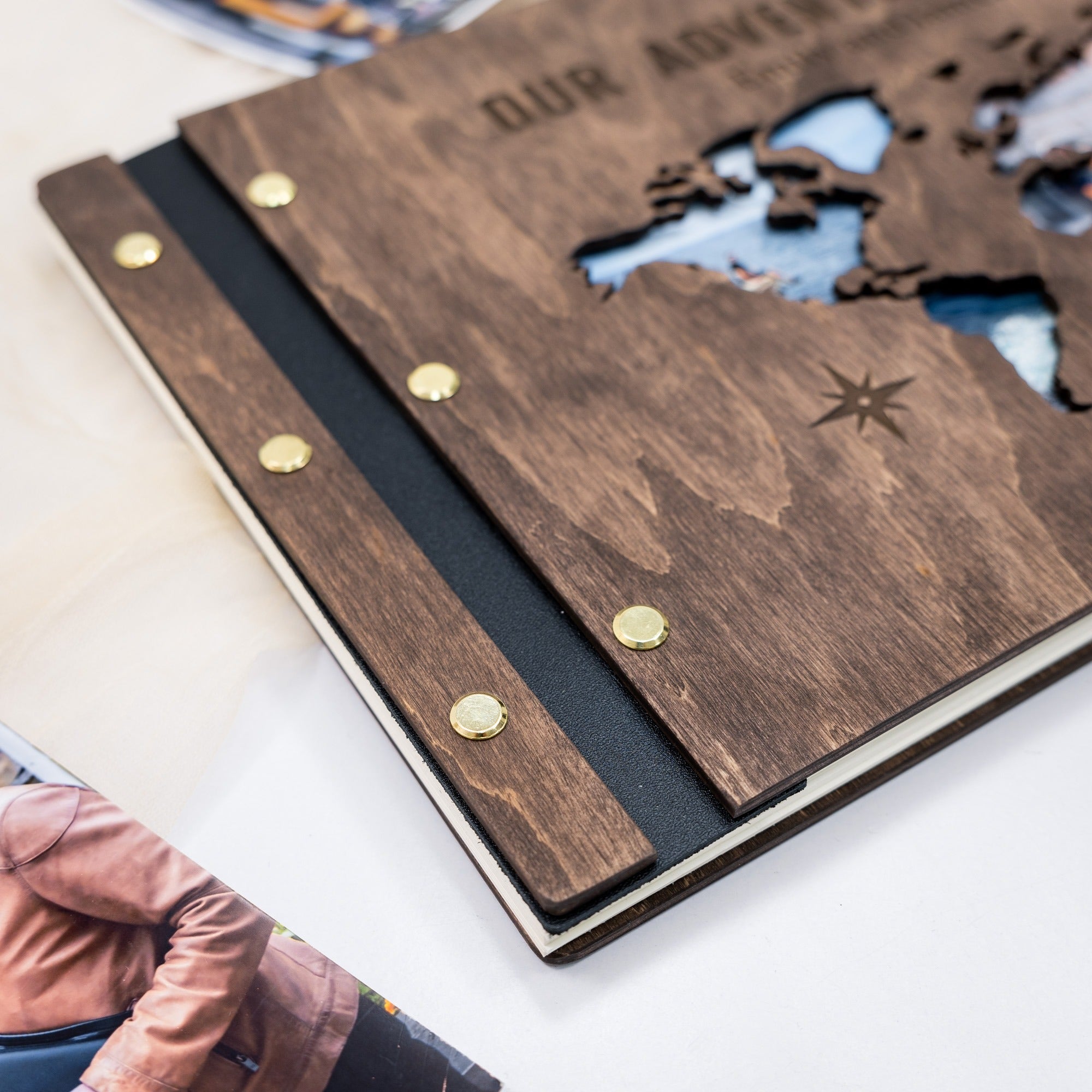 Álbum de madera Corazón