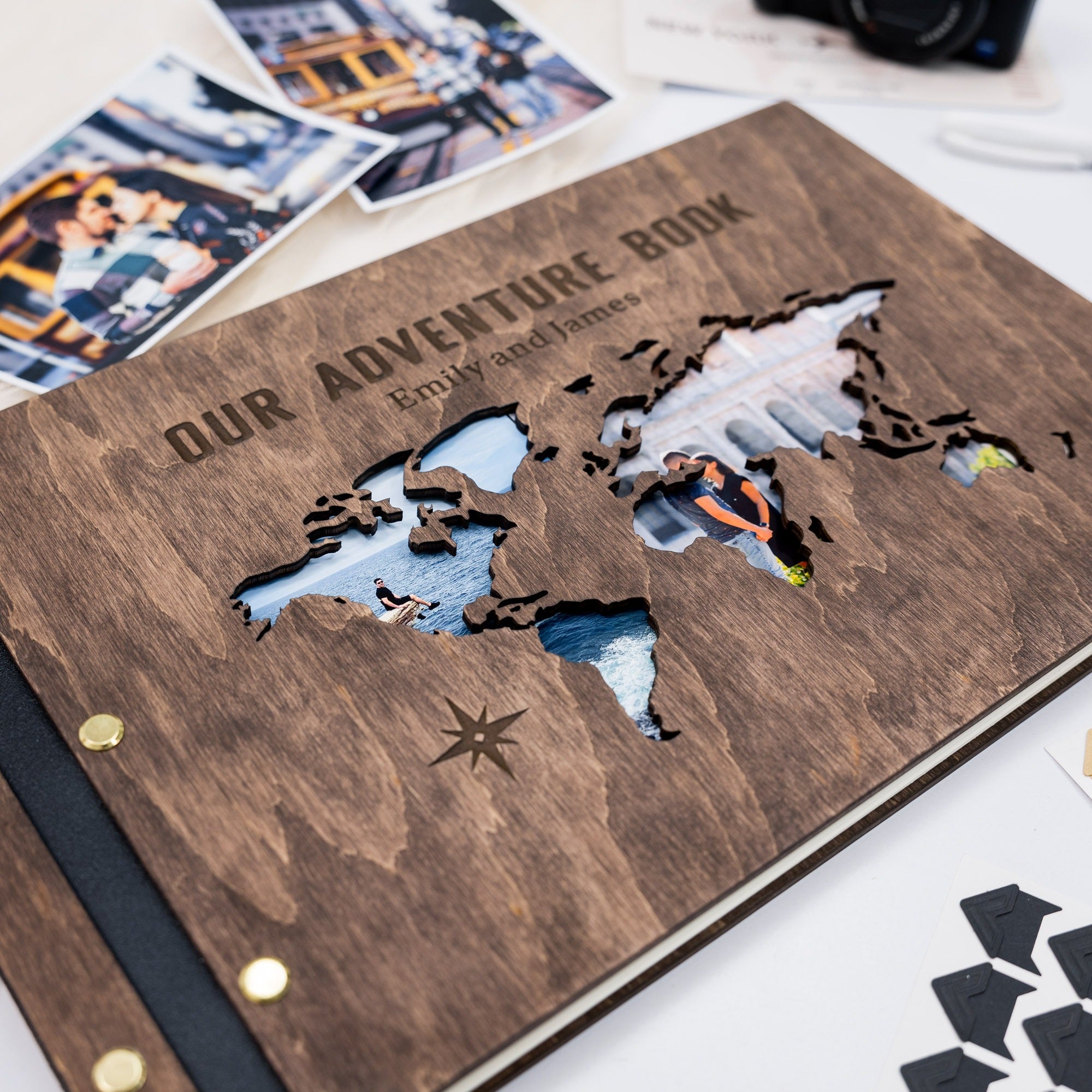 Álbum de madera Corazón