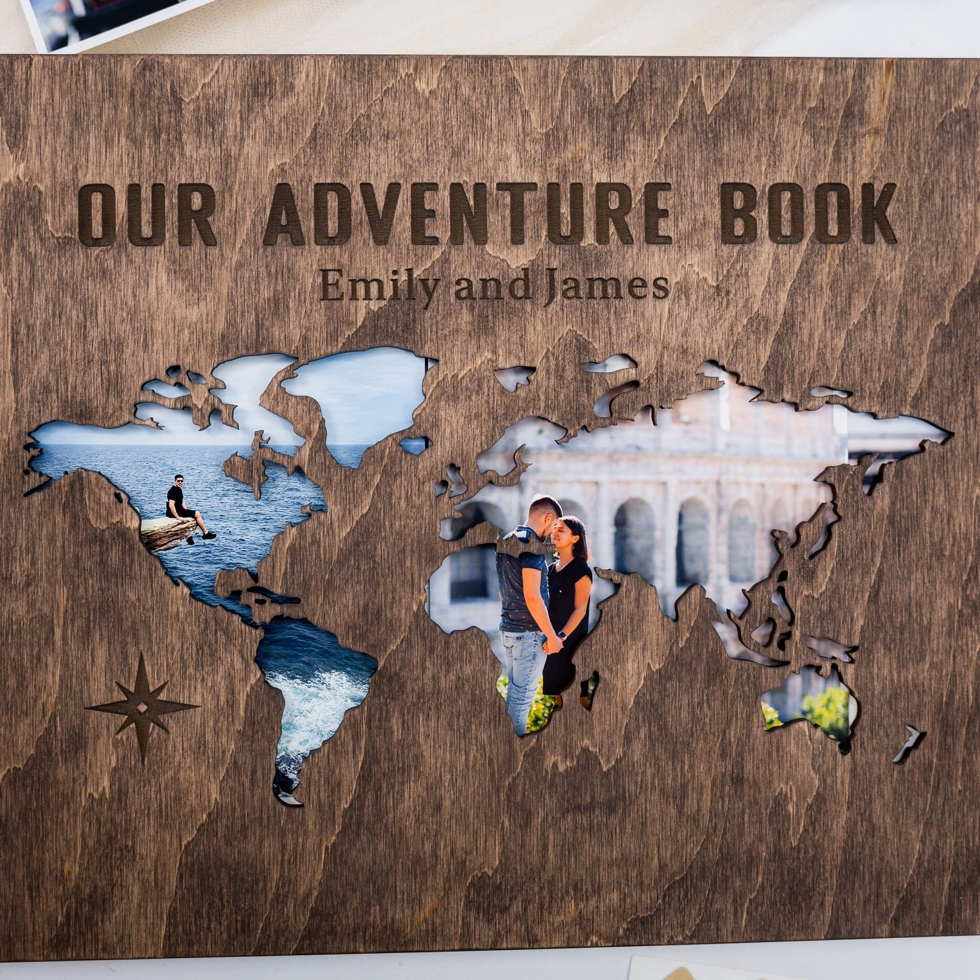 Álbum de madera Corazón