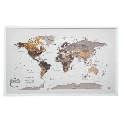 world map canvas with countries