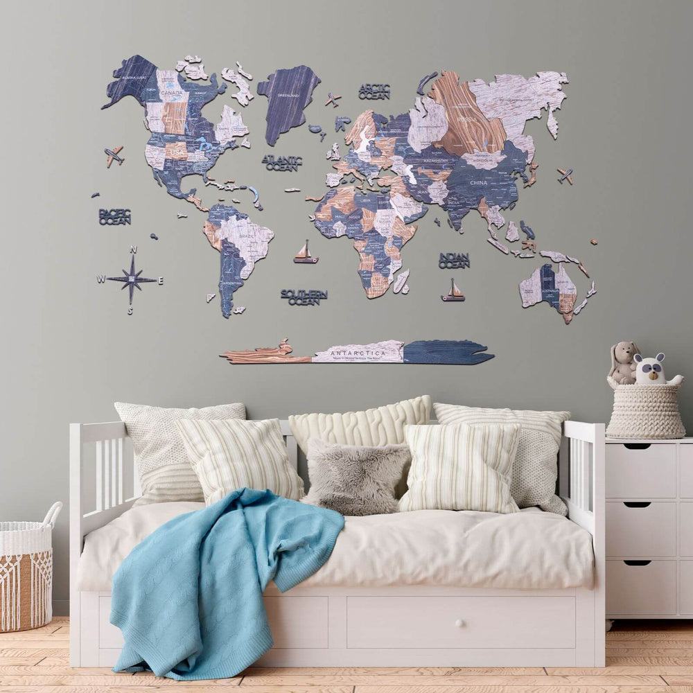 2D Wooden World Map Mystery ‣ Enjoy The Wood