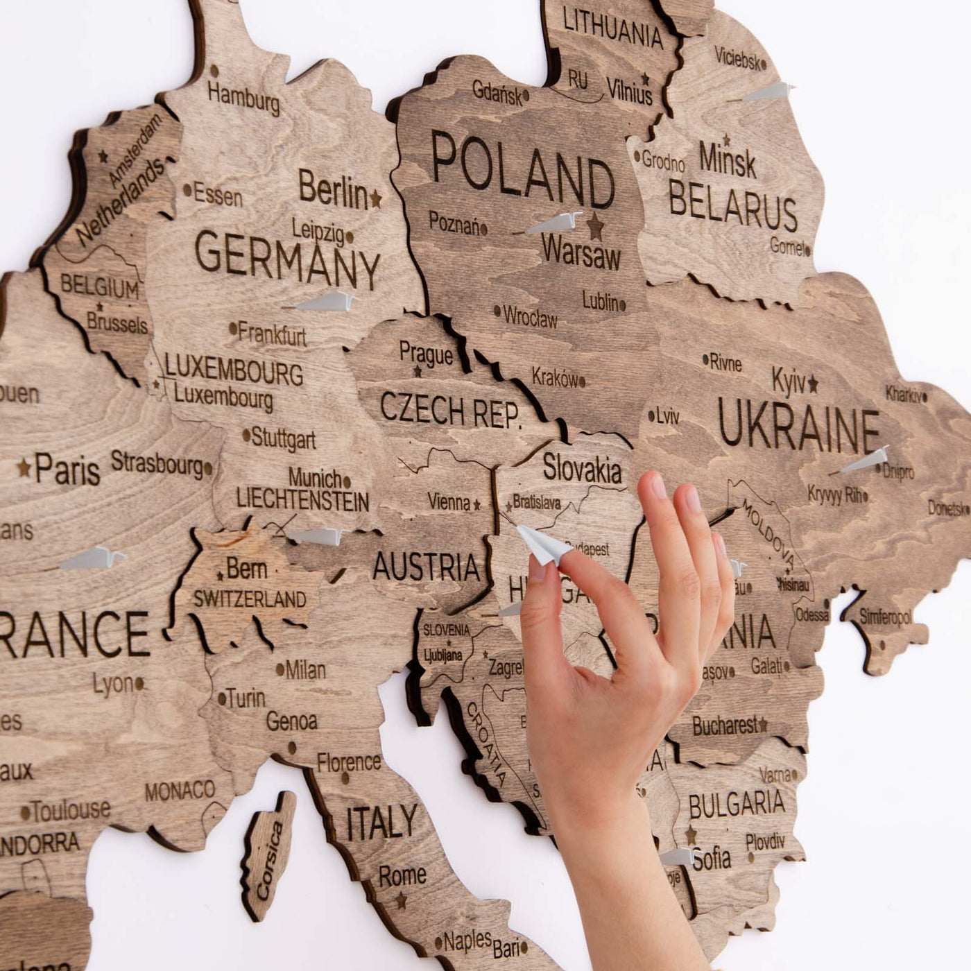 Europe Wooden Maps for Wall Art Decor ‣ Enjoy The Wood