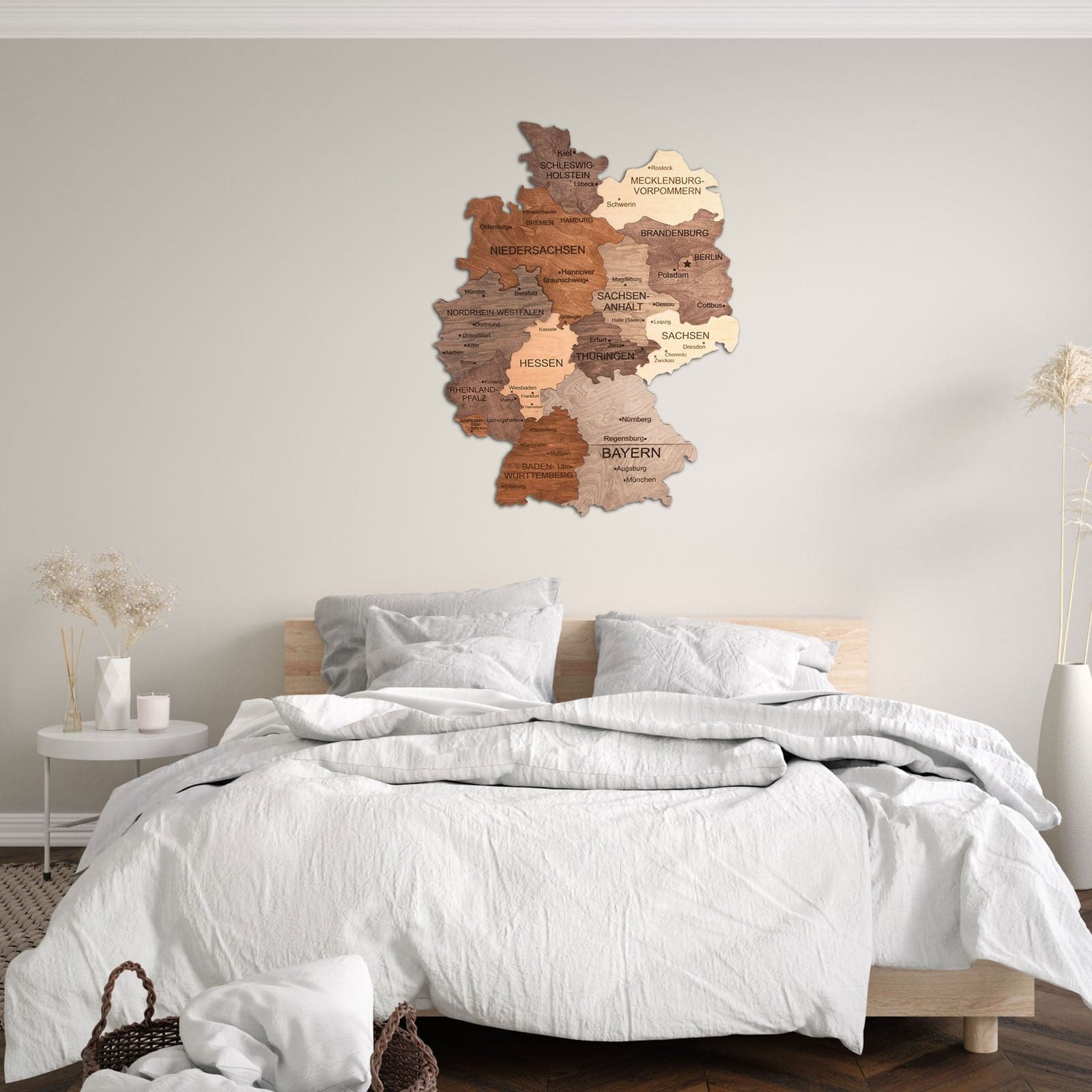 3D Germany Wooden Map Multicolor by Enjoy The Wood 