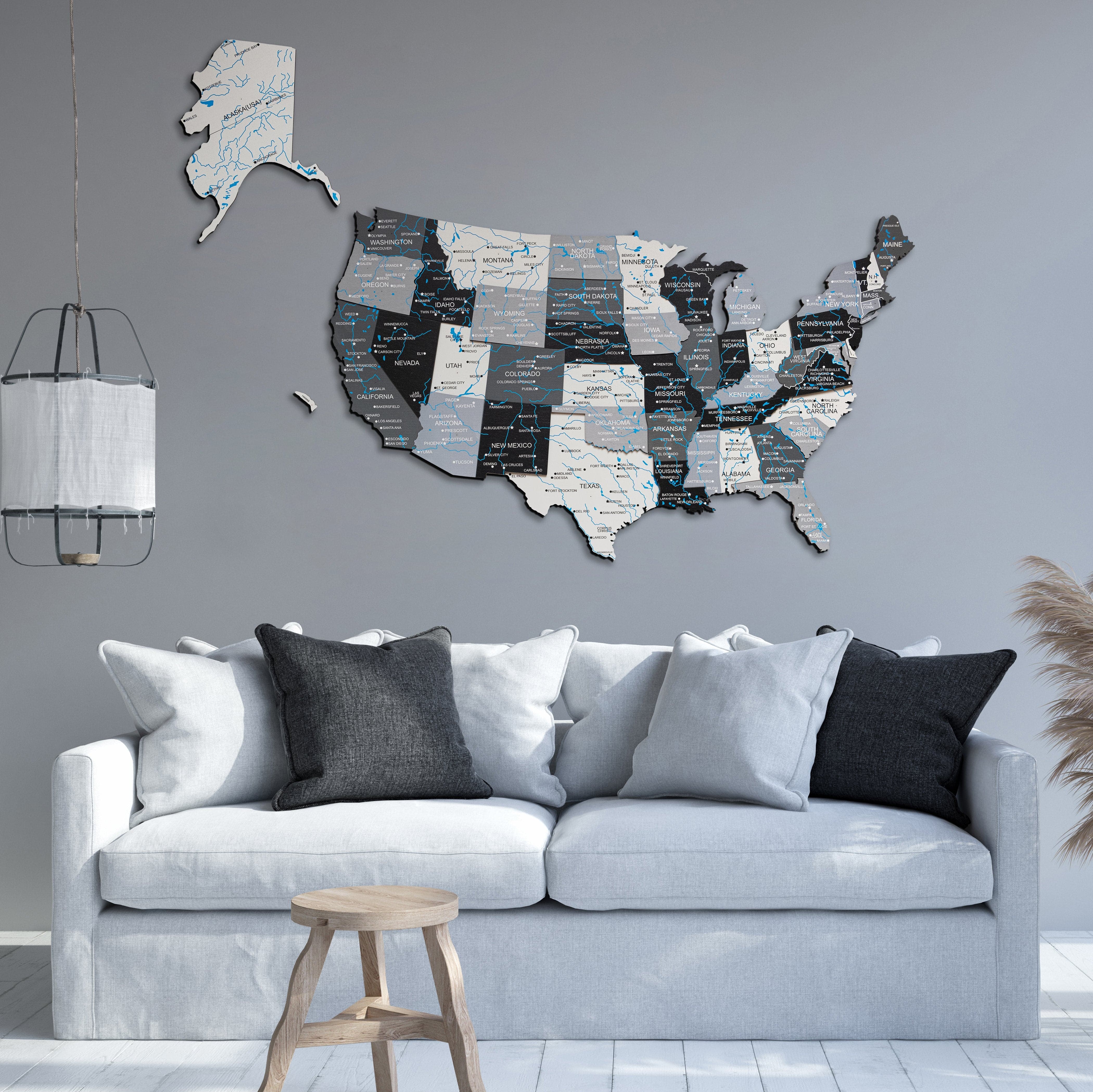 3D Wooden USA Map Nordik by EnjoyTheWood 