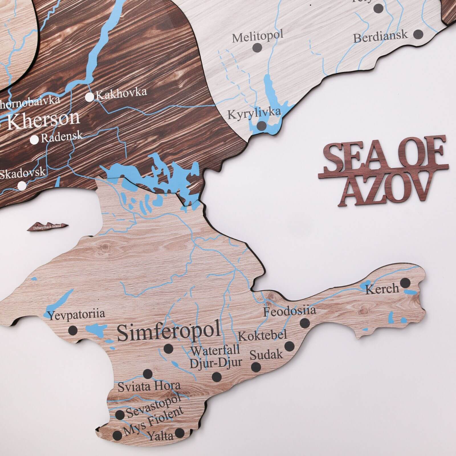 Wooden Map of Ukraine Cappuccino from Enjoy The Wood Wooden Map of Ukraine Cappuccino from Enjoy The Wood