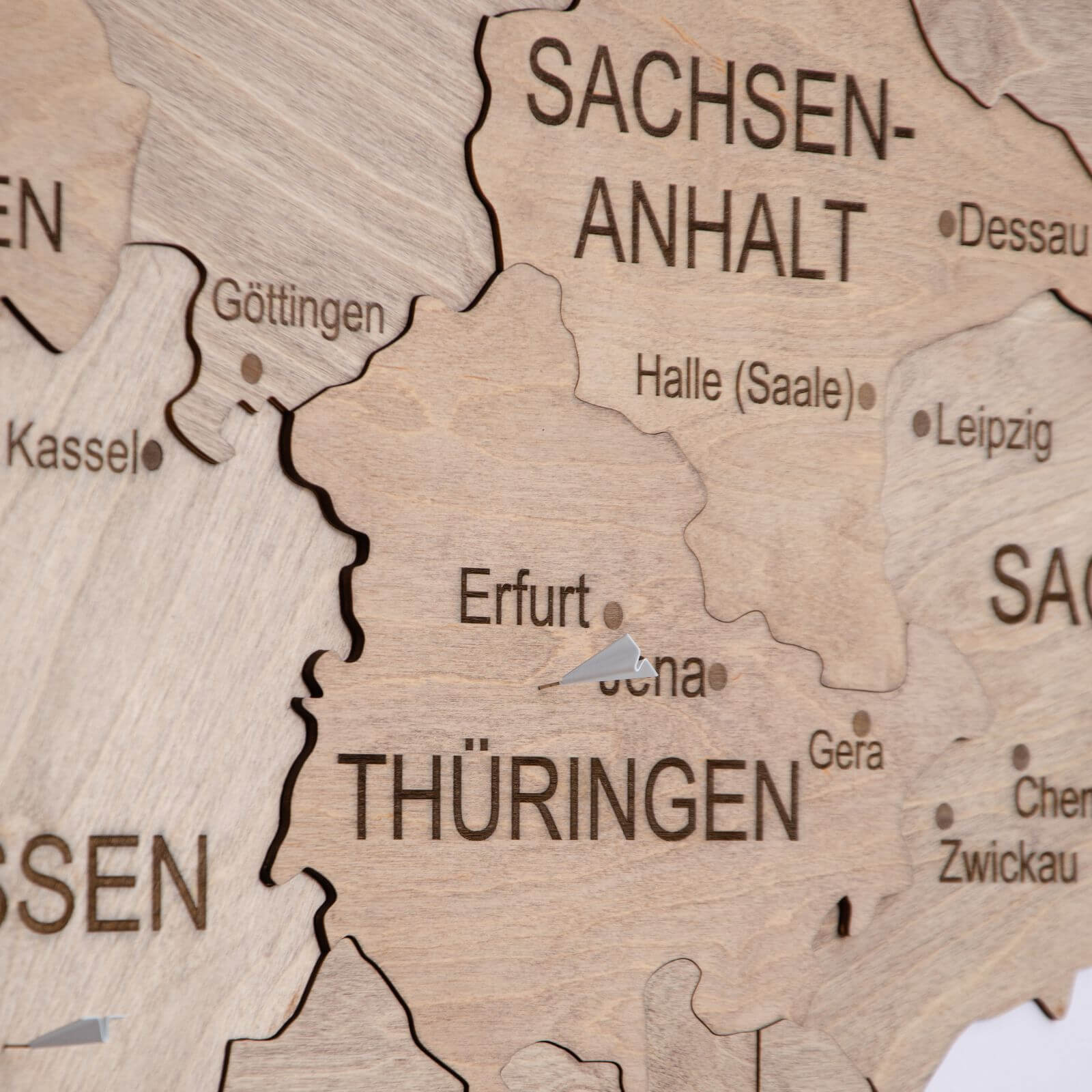 3D Germany Wooden Map Terra