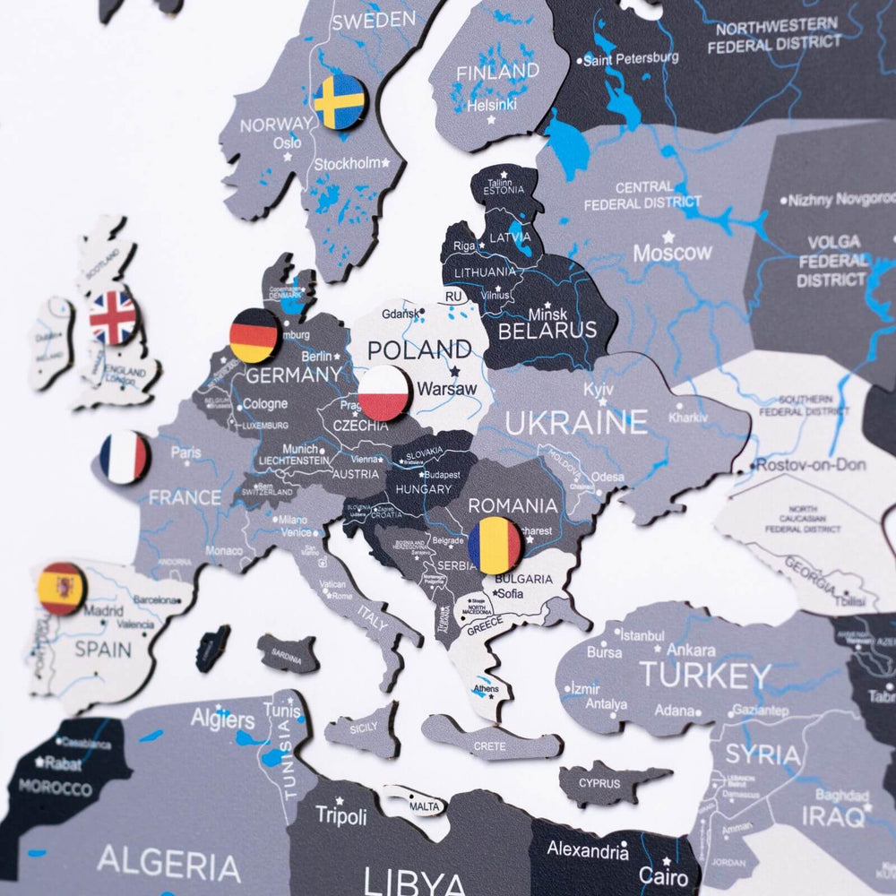 2D Wooden World Map Nordik from Enjoy The Wood ‣ Good Price, Reviews