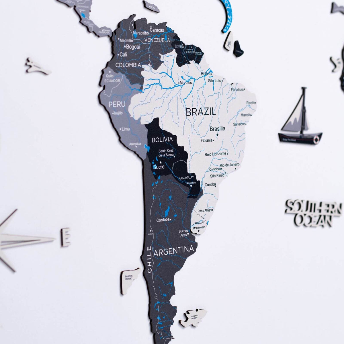 2D Wooden World Map Nordik from Enjoy The Wood ‣ Good Price, Reviews