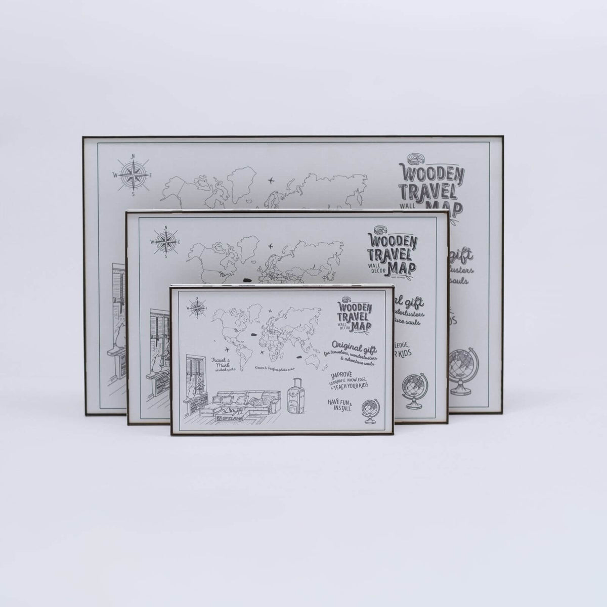2D Wooden World Map Nordik from Enjoy The Wood ‣ Good Price, Reviews