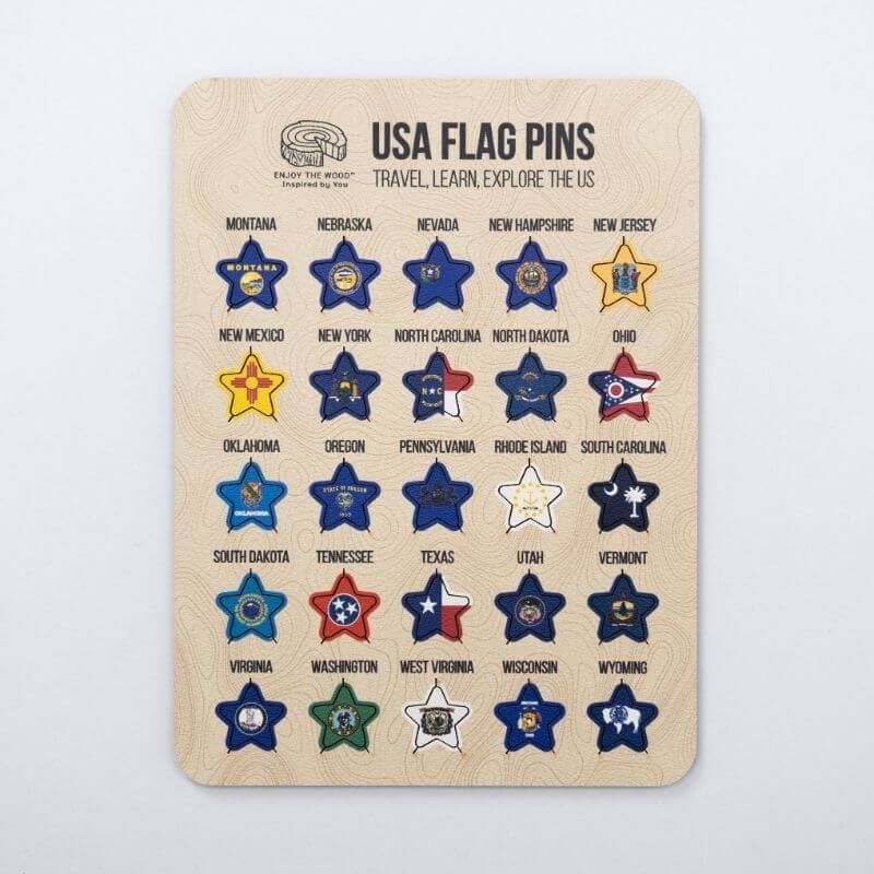 US Flag Sticky Pins