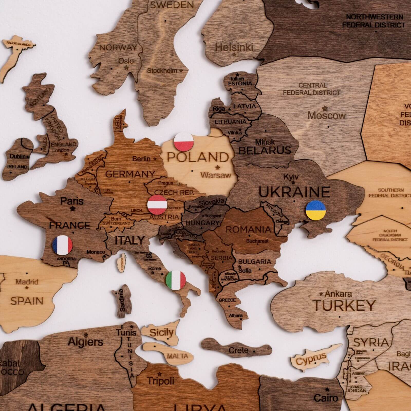 europe flag map