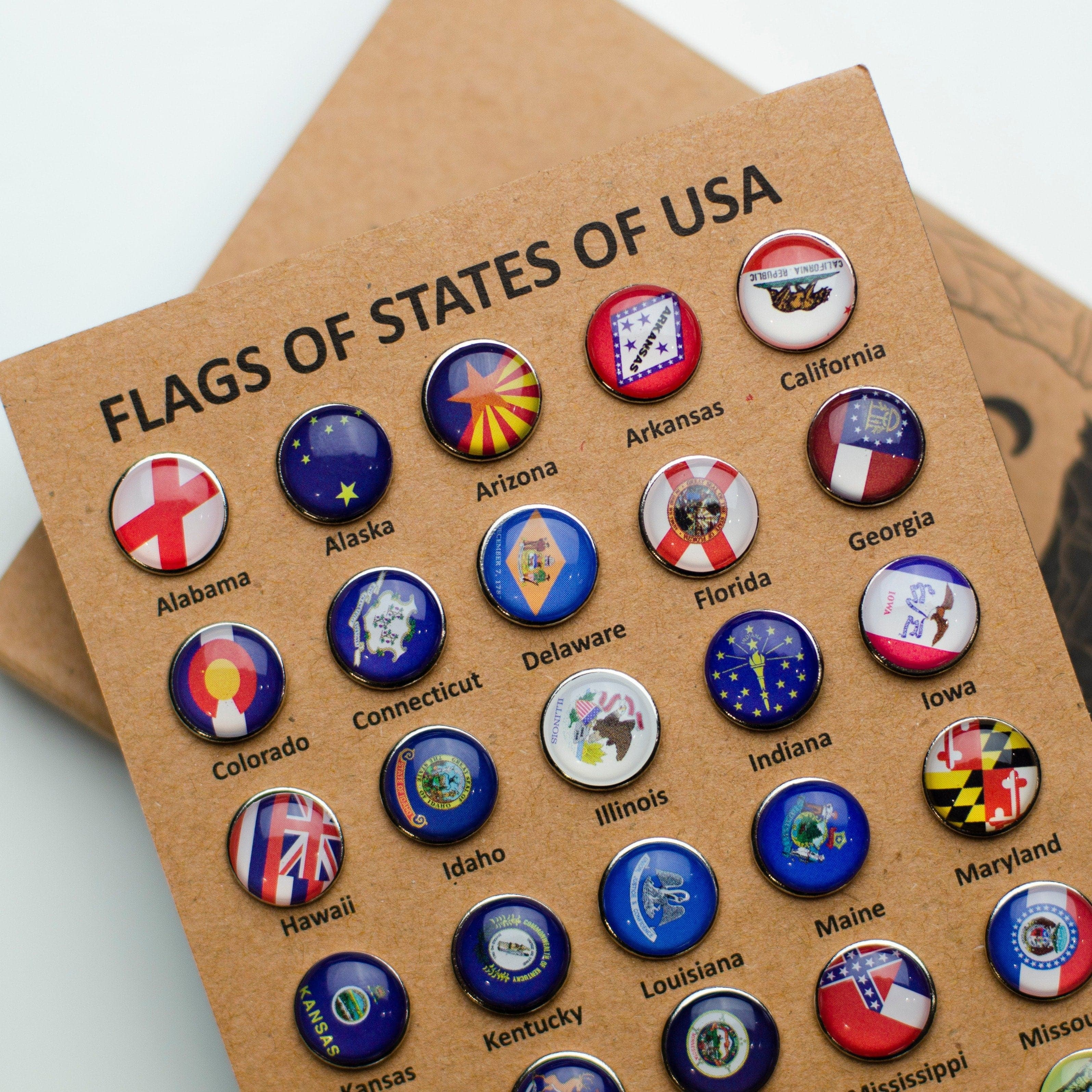 USA Flags Push Pins by EnjoyTheWood 